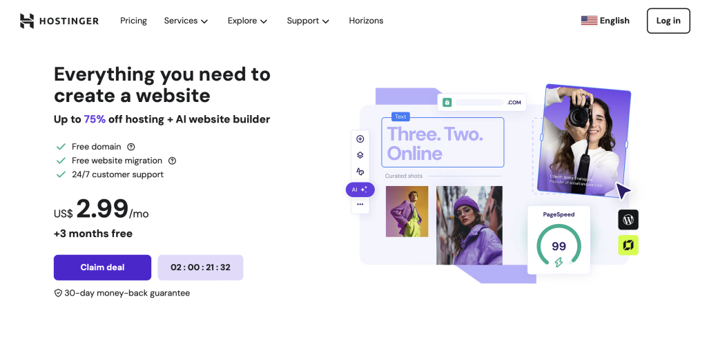 Cloud Hosting for Startups - Hostinger